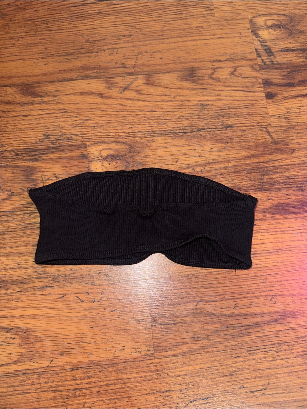 Black Ribbed Tube Top 2.R.4 - Picture 2 of 4